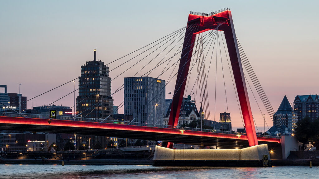 Brücken-Beleuchtung Willemsbrug Rotterdam